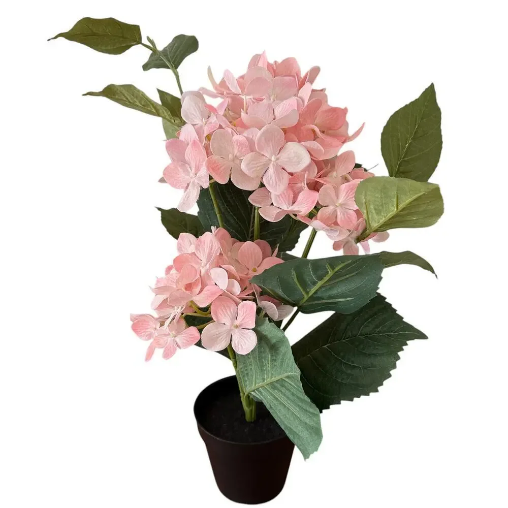 IKEA FEJKA Artificial Indoor/Outdoor Light Pink Hydrangea Potted Plant 18